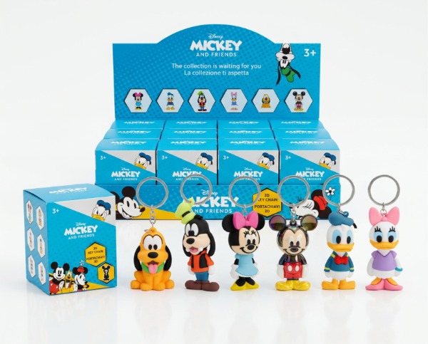 DISNEY CLASSIC Portachiavi 3D 6cm In Blind Box (x cm) In espo da pz 6ass..x…x